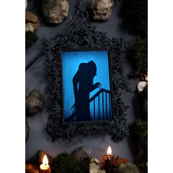 Nosferatu Pendant Blue Vampire Necklace Dracula Classic Horror Movie Jewelry - Picture 2 of 2